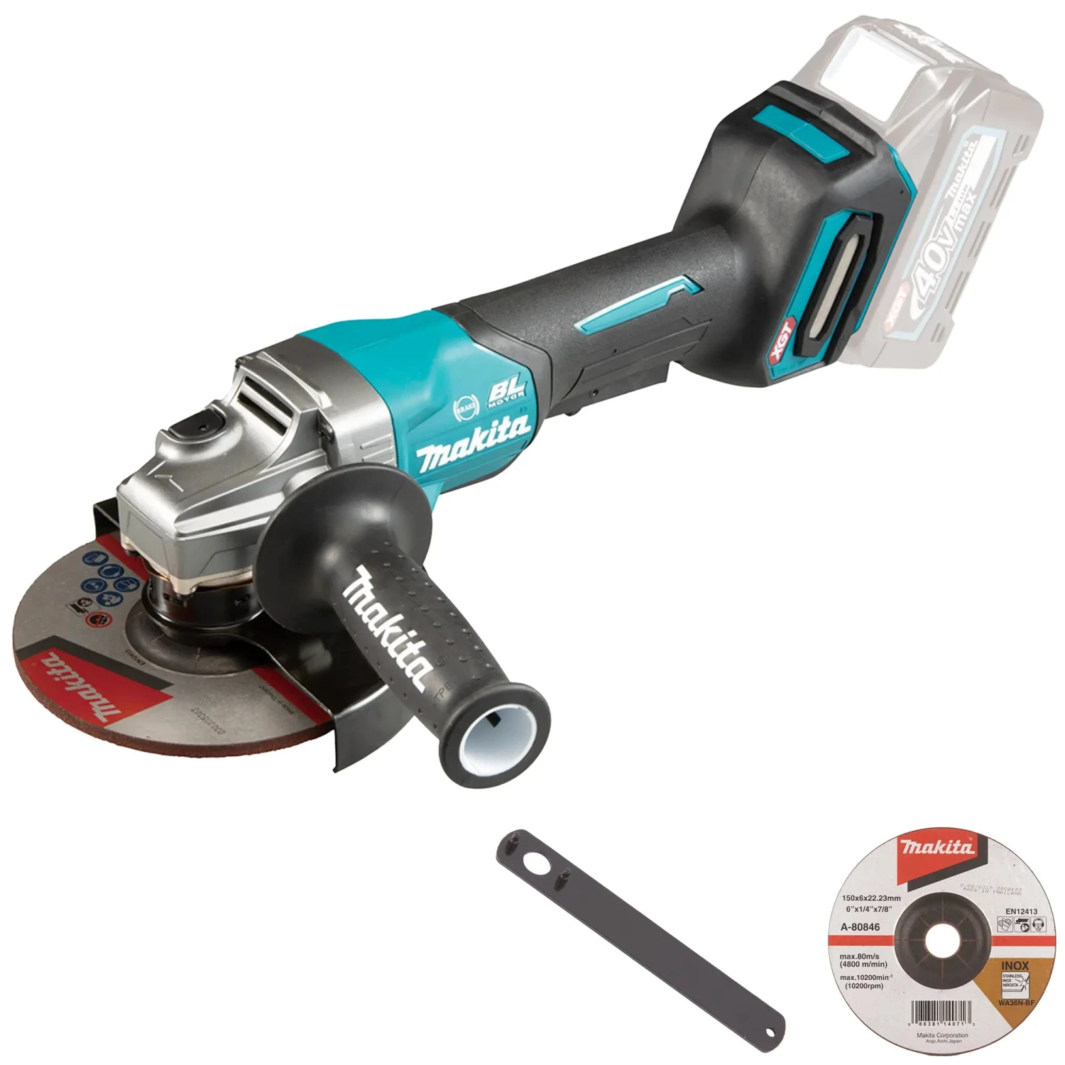 Smerigliatrice Angolare Makita GA036GZ 40V 1 Smerigliatrice Angolare Makita GA036GZ 40V